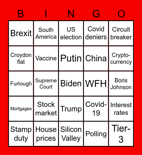 Blong Bingo Card