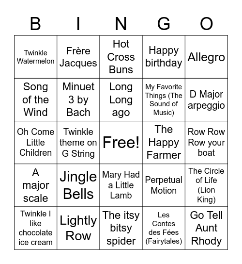 Period 2 Group Class Bingo Card