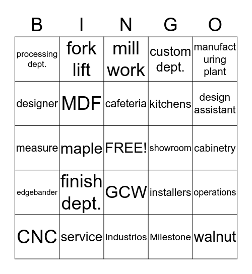 GCW Christmas Dec.19th 2014 Bingo Card