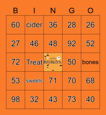 Halloween Bingo Card