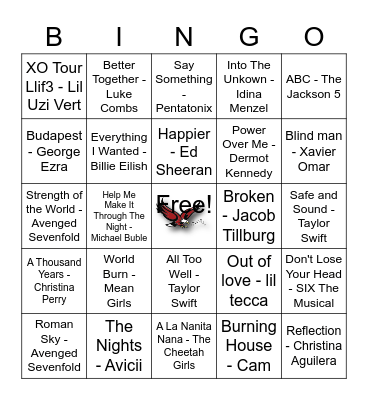 Eagles Faves Bingo Card