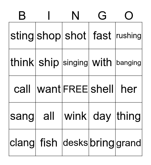 Unit 2 Week 4 Bingo Card