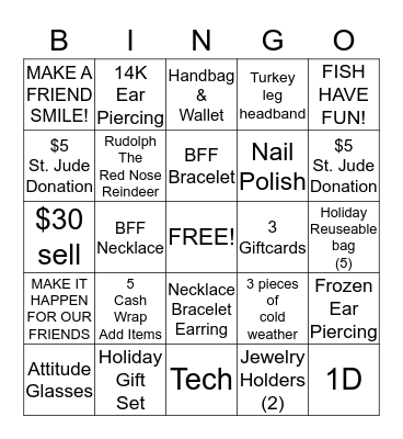 #PUTABOWONIT Bingo Card