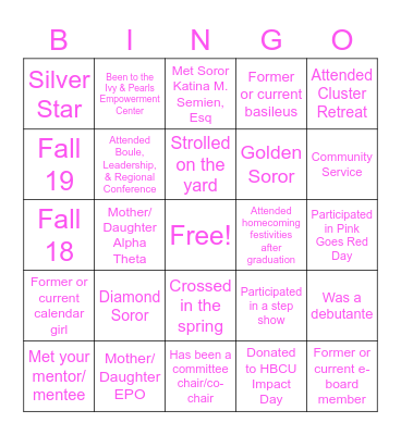 Alpha Theta/EPO Bingo Board Bingo Card