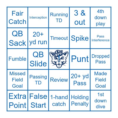 BYU FOOTBALL BINGO Card