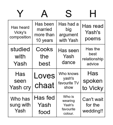 Bachelorette Bingo! Find someone who Bingo Card