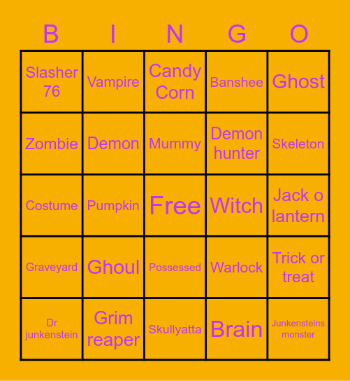 Horizon Lunar Colony Bingo Card