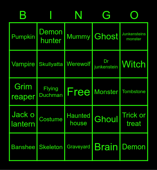 Horizon Lunar Colony Bingo Card