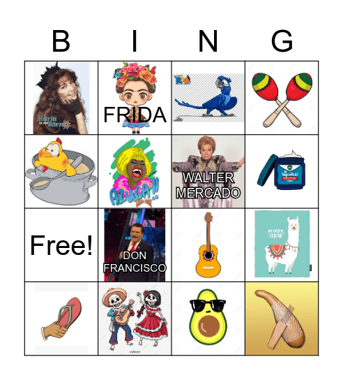 HISPANIC HERITAGE BINGO-TB Bingo Card