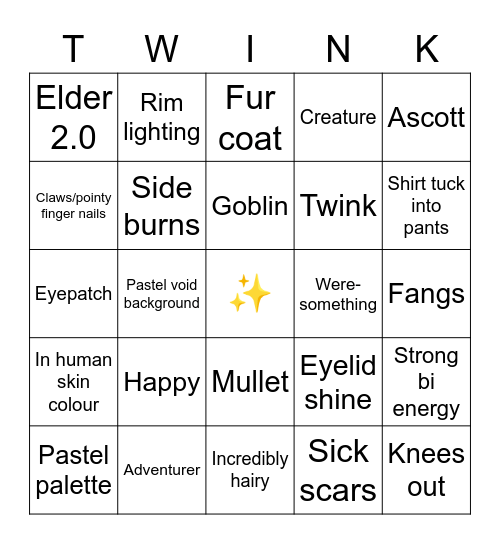 Maya’s art bingo Card