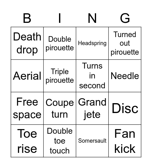 Start the Beat Bingo! Bingo Card