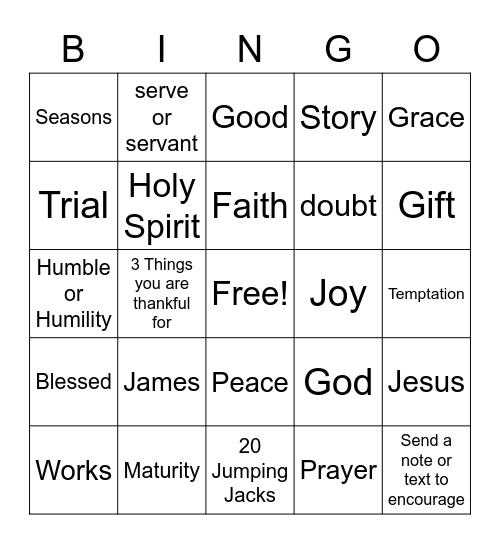 Sermon Bingo October 18 Bingo Card