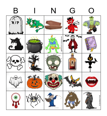 Halloween Bingo Card