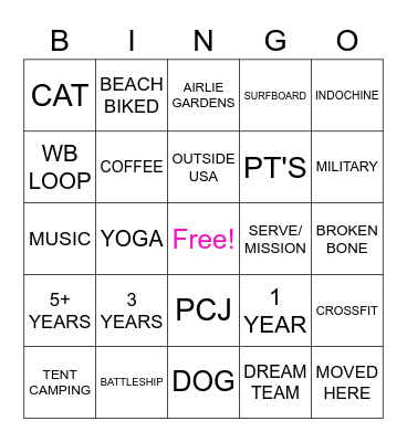 LIFEPOINT PN Bingo Card