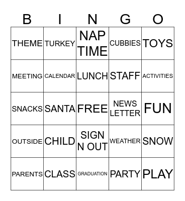 JUBILEE Bingo Card