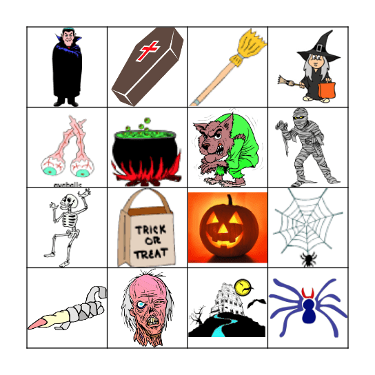 HALLOWEEN Bingo Card