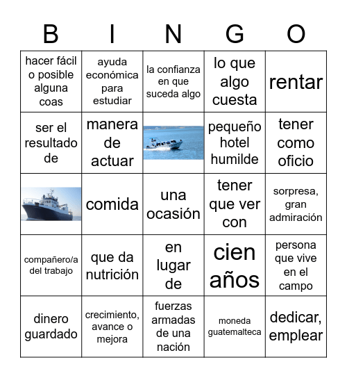 La Situación de los pueblos del lago Atitlán Bingo Card