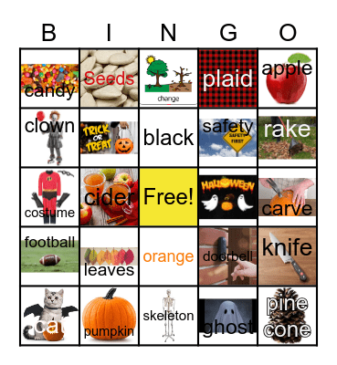 Halloween Bingo Card