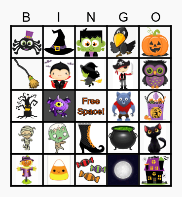 Halloween Bingo Card