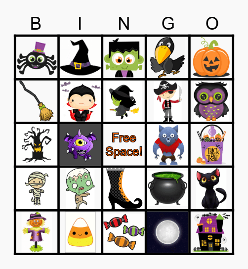 Halloween Bingo Card