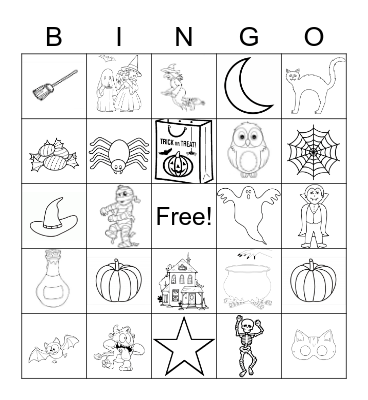 Halloween Bingo Card