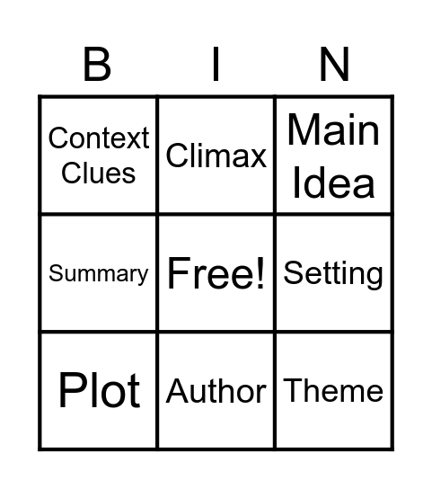 STAAR BINGO! Bingo Card