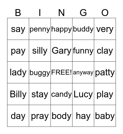 Bingo Card