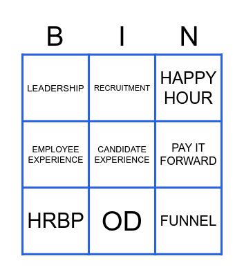 PIF BINGO! Bingo Card