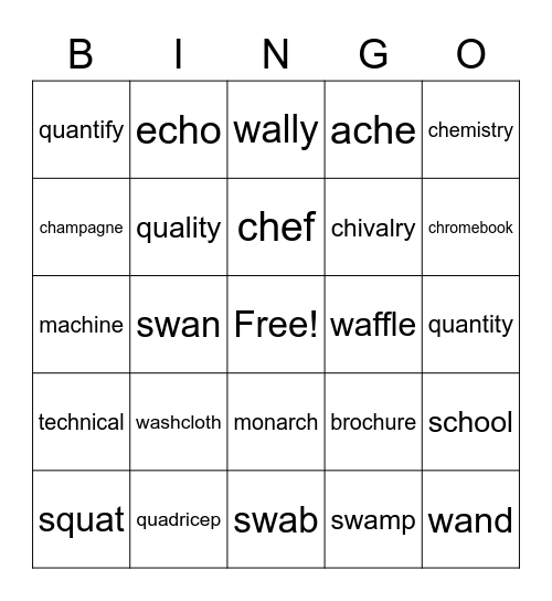 Bingo Card