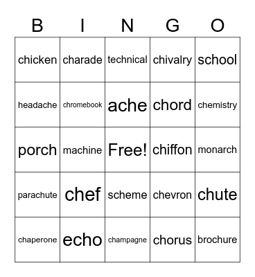 Bingo Card