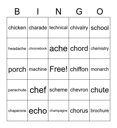 Bingo Card