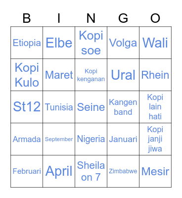 Ash bingo Card