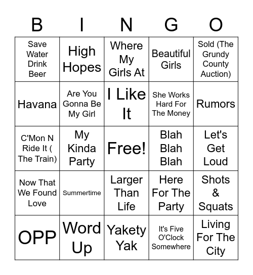 Beefs Random #3 Bingo Card