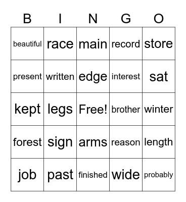 Baomei's 10/19/20 Card Bingo Card