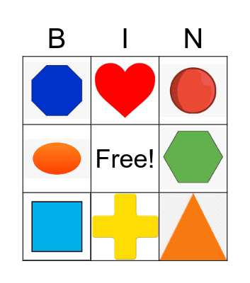 Shape Bingo Card