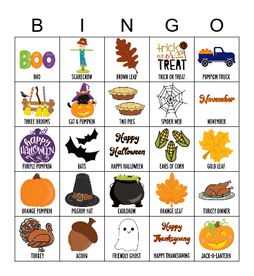 Fall Bingo2! Bingo Card