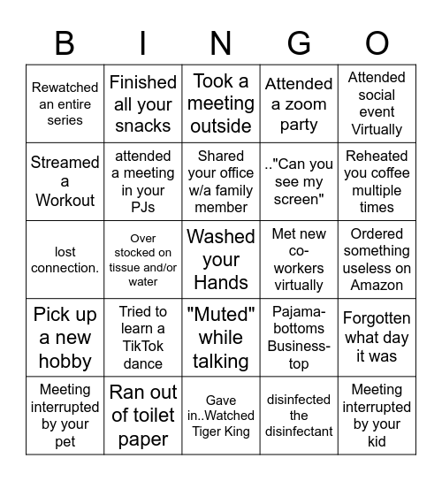 AES...HaVe YOU Bingo Card