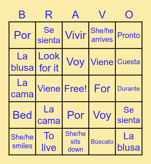 Pobre Ana Capítulo 2 Bingo Card