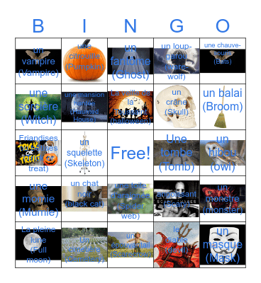 Halloween Bingo Card