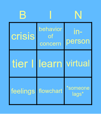 BHT x MTSS Collab Bingo Card