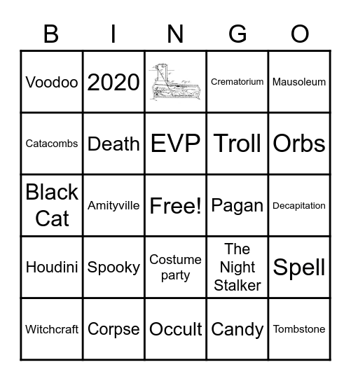 Haunted Tiki Luau Bingo Card