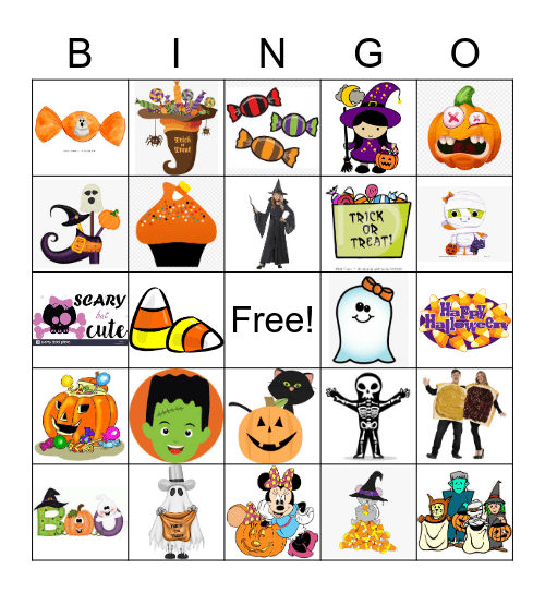Halloween BINGO Card