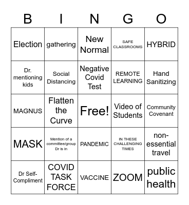 Call BINGO Card