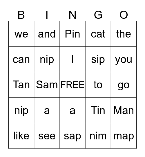 Kinder bingo November Bingo Card