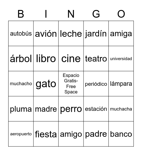 Chapter 1 Vocabulary LOTERIA Bingo Card