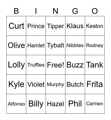 Animal Crossing Bingo Card