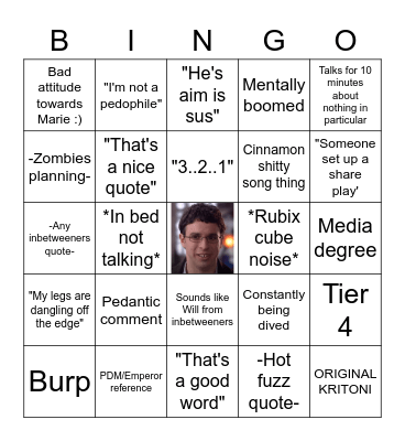 MARK BINGO Card