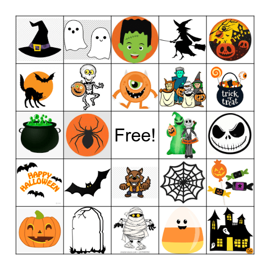 Halloween Bingo Card
