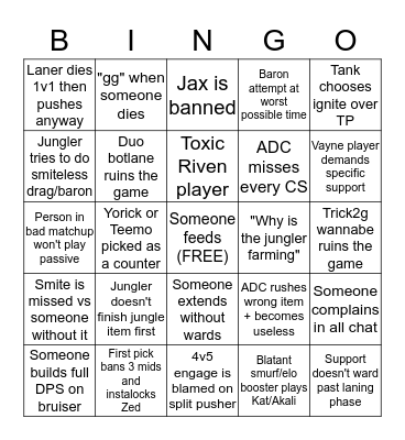 Silver Bingo Card