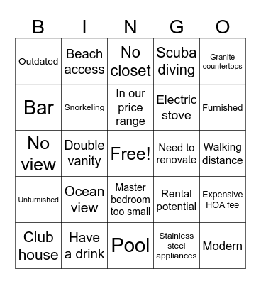 Caribbean Life Bingo Card